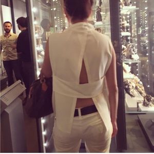 ALC Cream Open Back Top - Sz 4